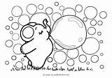 Bubbles Coloring Blowing Pages Getdrawings sketch template