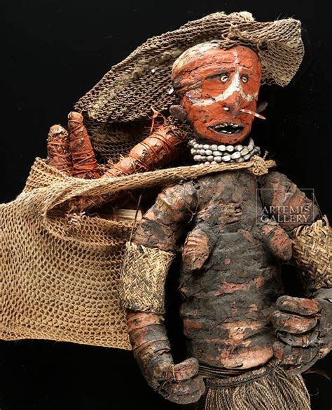 20th C Papua New Guinea Mendi Textile Payback Doll