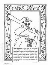 Robinson Jackie Baseball Heros sketch template