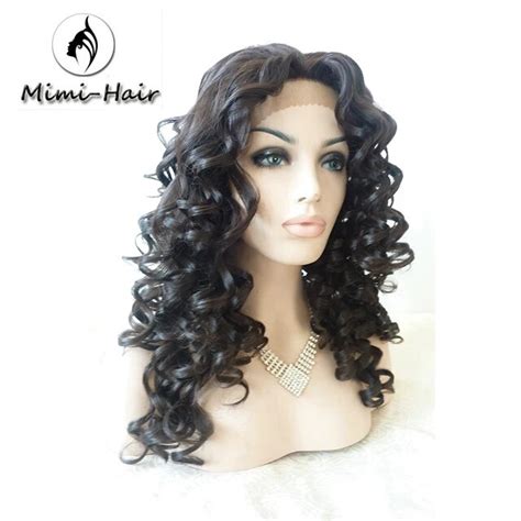 Mimi Hair Glueless Lace Loose Curly Wigs For Black Women Curl Thick