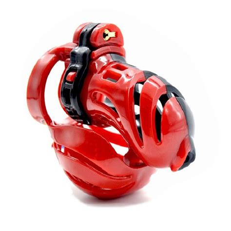 Male Electric Chastity Cage Contrast Color Magic Locker Mens