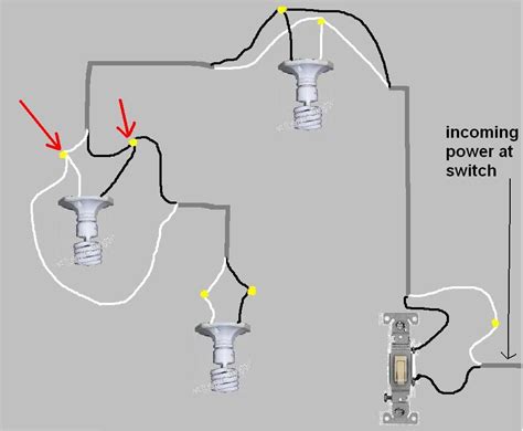 wiring lights  parallel   switch diagram easywiring