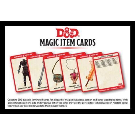 dungeons dragons  edition magic item cards thirsty meeples