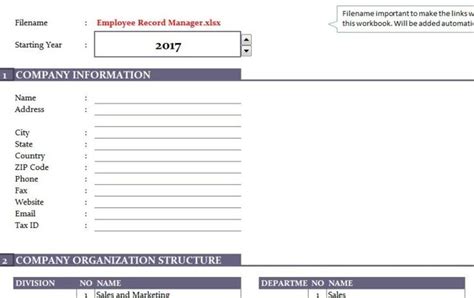 business template employee record manager small business tools management sales