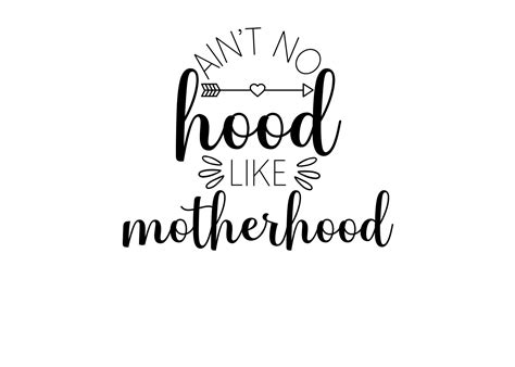 aint  hood  motherhood svg mom hood motherhood etsy