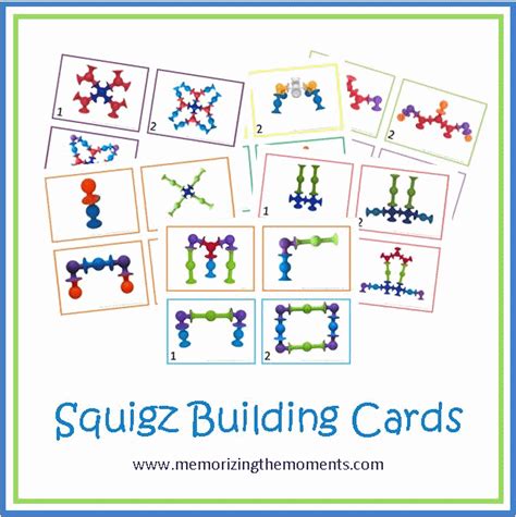 memorizing the moments squigz building cards