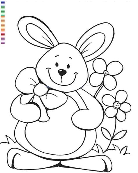bunny rabbit face coloring home