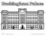 Palace Buckingham Coloring London Worksheet Pages Kids Worksheets Education Sheets Abbey Color England sketch template