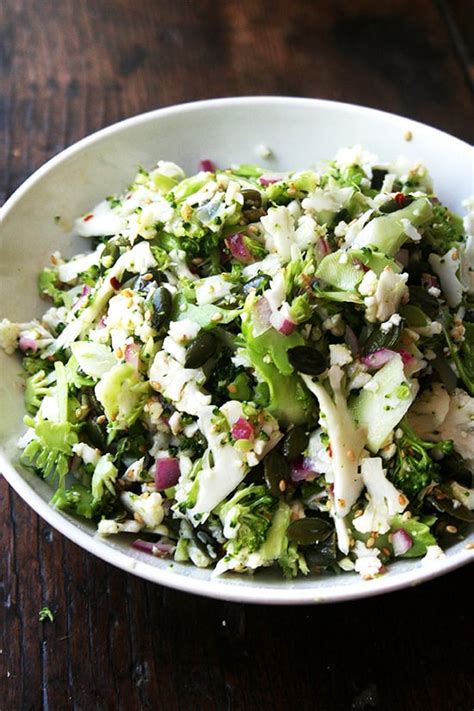 cauliflower broccoli and sesame salad salad recipes that don t use lettuce popsugar food