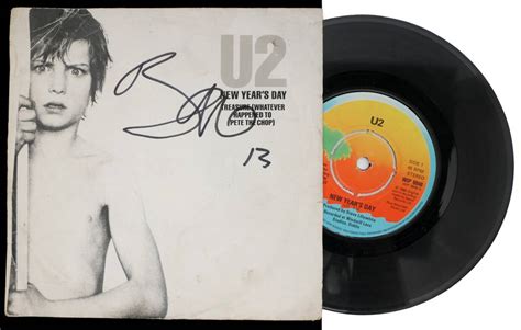 u2 new year s day signed by bono at whyte s auctions whyte s