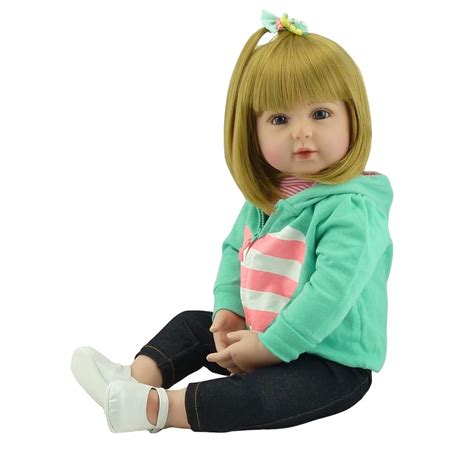 blond hair reborn babies dolls toys lifelike girld doll reborn