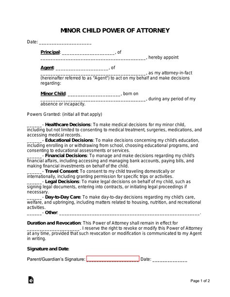 power  attorney form  school  exciting parts  attending power