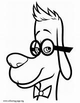 Peabody Mr Sherman Coloring Pages Colouring Draw Printable Dog Character Talking Step Dragoart sketch template