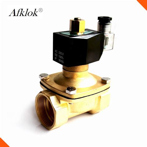 china  electric  open brass solenoid valve vdc vac  water gas oil