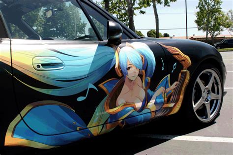 vehicle pesonalized  anime wrap orange county ca