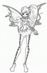 Winx Coloring Pages Club Bloomix Sirenix Musa Vinks sketch template