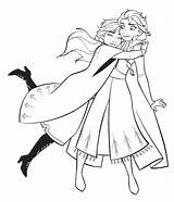 Elsa Coloriage Hugging Dessin Youloveit Imprimer Hugs Most Reine Neiges Source sketch template
