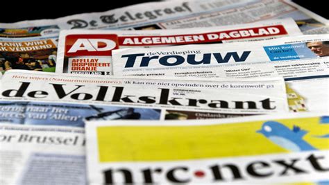 grootste kranten zien oplage dalen economie adnl