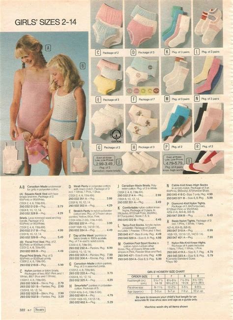 80s Vintage Catalog Girls Panties Bras Pjs Photo Pages Ads Clippings