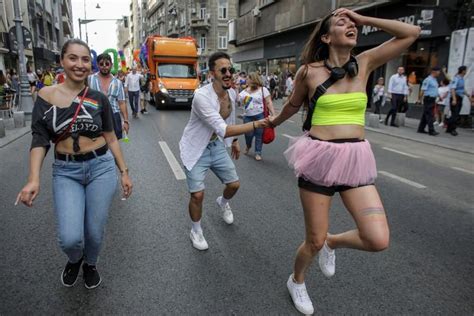 thousands march in romanian capital s pride parade world