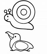 Animal Easy Animals Drawings Drawing Coloring Pages Kids Cute Farm Simple Baby Line Clipart Snail Cliparts Wild Color Getdrawings Printable sketch template