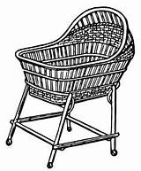 Clipart Bassinet Cliparts Library Vector Shopping Cart sketch template