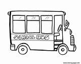 Coloring Bus School Transportation Pages Printable sketch template