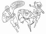 Superhéroes Coloringhome sketch template