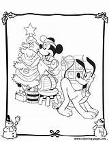 Coloring Christmas Disney Pages Printable sketch template