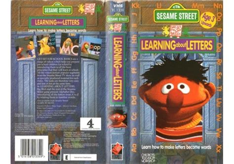 sesame street learning  letters   video collection united kingdom vhs videotape