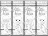 Potter Harry Bookmarks Coloring Preview sketch template