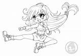Chibi Yampuff Colorier Aerith Artherapie Gainsborough Remake Coloriages sketch template