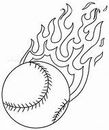 Coloring Pages Softball sketch template
