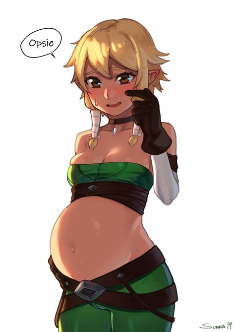 Rule 34 1girls Bare Midriff Belly Big Belly Blonde Hair