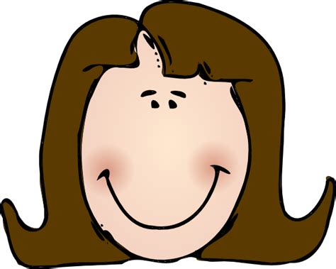 smiling lady face clip art at vector clip art