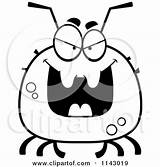 Chubby Tick Evil Clipart Cartoon Cory Thoman Outlined Coloring Vector Scared 2021 sketch template
