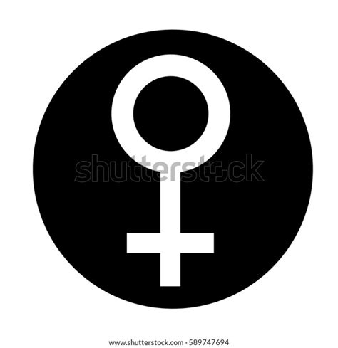 sex symbol gender woman flat symbol stock vector royalty free 589747694