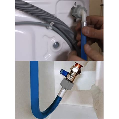 universal washing machine long cold water fill drain hose extension