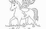 Unicorn Coloring Pages Fairy Riding Coloringpages Site sketch template