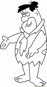 Fred Flintstone Coloring Pages Cartoon Coloringpages101 sketch template