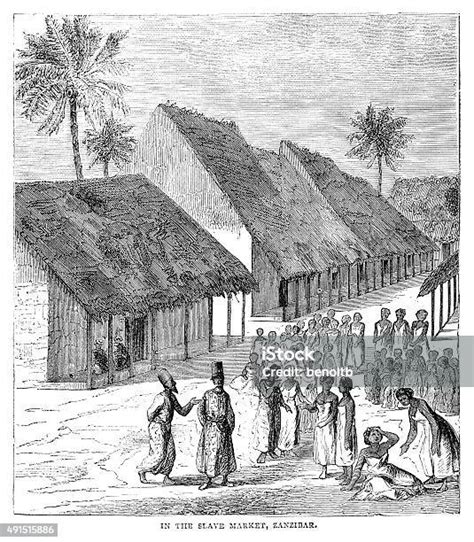 slave market in zanzibar stock illustration download image now istock