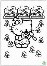 Coloring Camera Pages Kitty Hello Popular sketch template