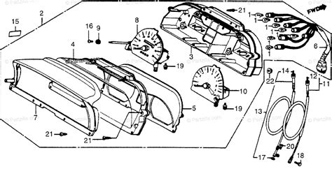 honda motorcycle  oem parts diagram  instruments partzillacom