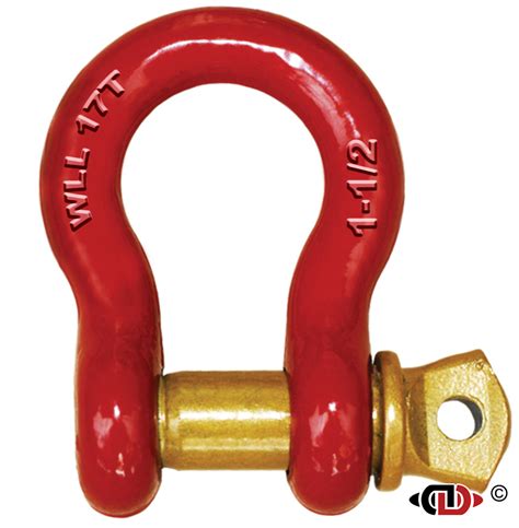 1 1 2 17 Ton High Carbon Heat Treated Anchor Shackle With