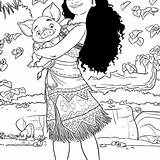 Moana Coloring Pages Color Getcolorings Printable Colorin Getdrawings sketch template
