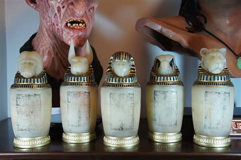 the mummy canopic jars replica crafts polymer clay
