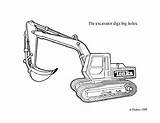 Excavator Bulldozer Shovel Mecanic Coloringtop Digger sketch template