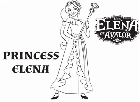 disney princess elena coloring pages bubakidscom