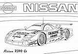 Nissan Gtr Skyline Coloring R34 Pages Cars R390 Gt Bagnoles Searches Recent sketch template