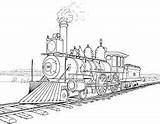 Transcontinental Railroad Drawing sketch template